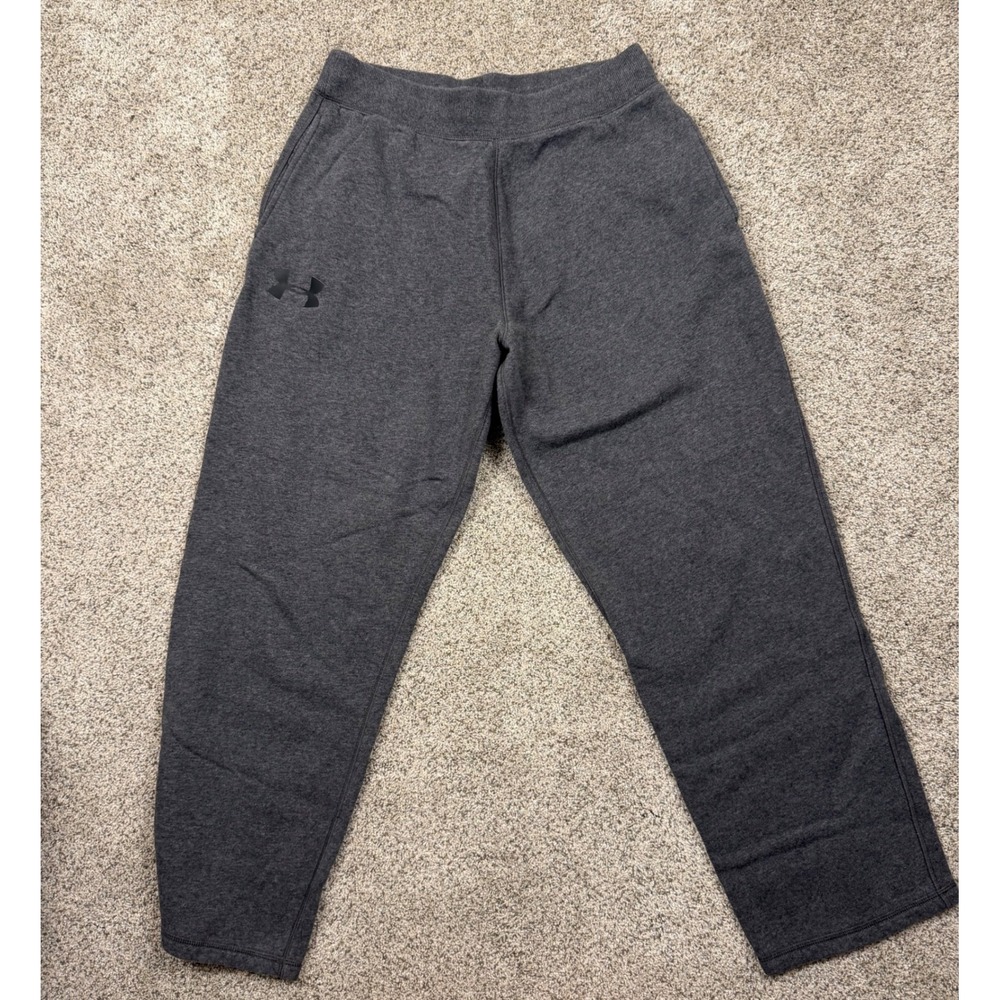Under Armour ColdGear Mens XL Loose Fit Sweatpants Heather Charcoal Gray Joggers